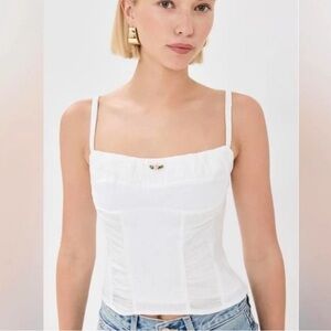 Reformation Emery Linen Top